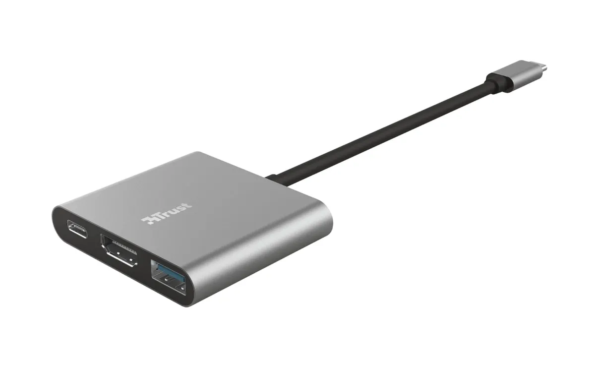 USB-хаб Trust Dalyx Aluminium USB Type-C 3-в-1 (23772) - мініатюра 3
