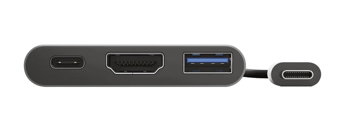 USB-хаб Trust Dalyx Aluminium USB Type-C 3-в-1 (23772) - мініатюра 5