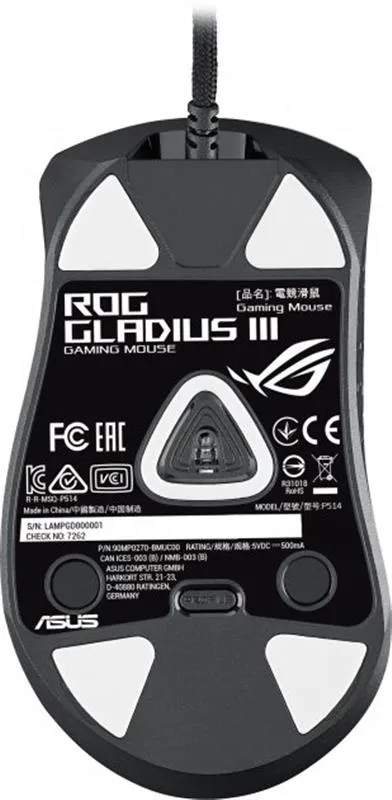 Миша Asus ROG Gladius III (90MP0270-BMUA00) - мініатюра 7