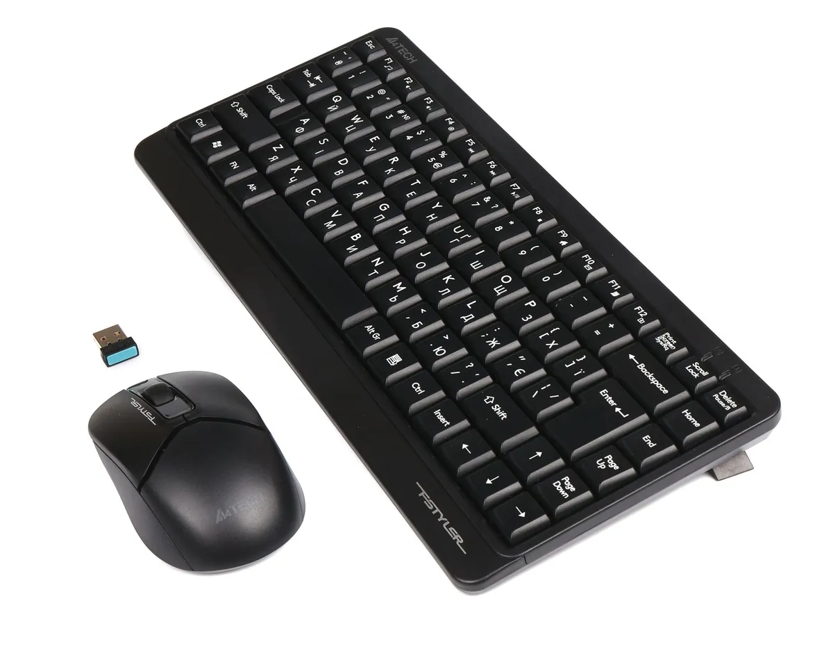 Комплект (клавіатура, миша) бездротовий A4Tech FG1112 Black - мініатюра 4