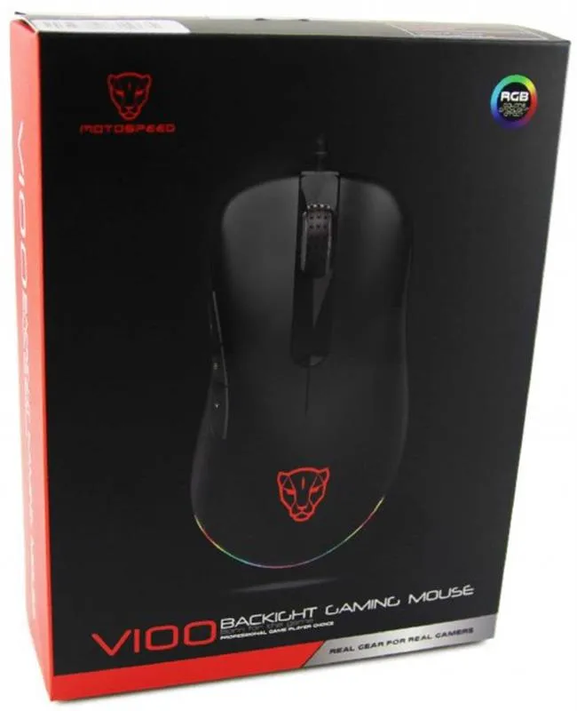 Миша Motospeed V100 Black (mtv100) - мініатюра 8