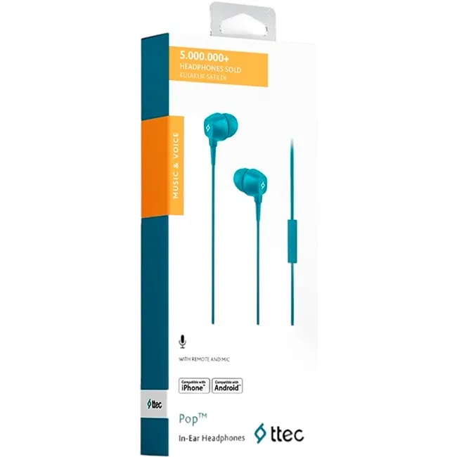 Гарнітура Ttec Pop Turquoise (2KMM13TZ) - мініатюра 2