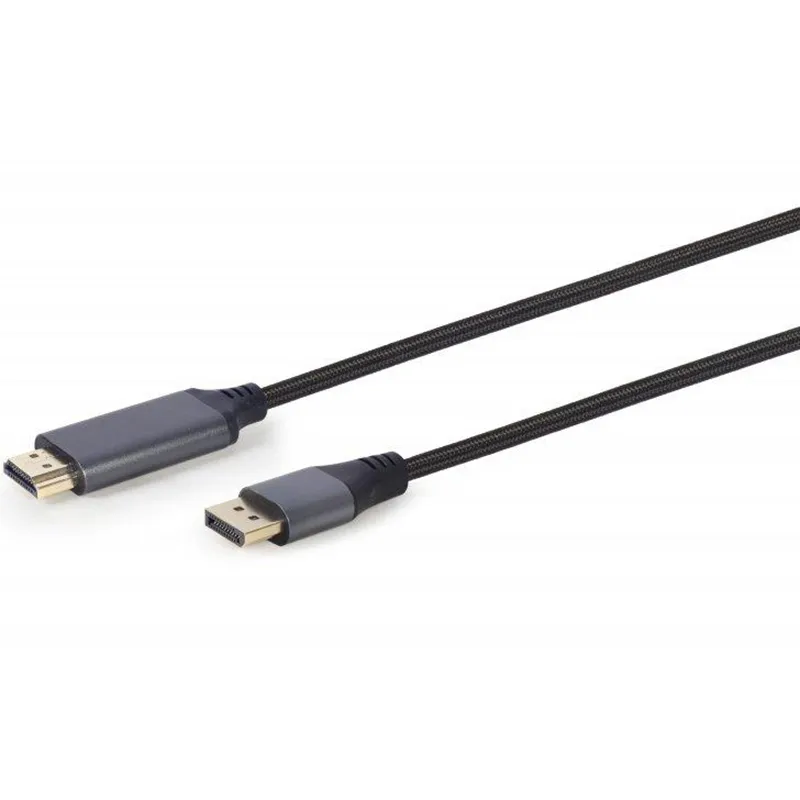 Кабель Cablexpert DisplayPort - HDMI (M/M), 1.8 м, Black (CC-DP-HDMI-4K-6) - мініатюра 2