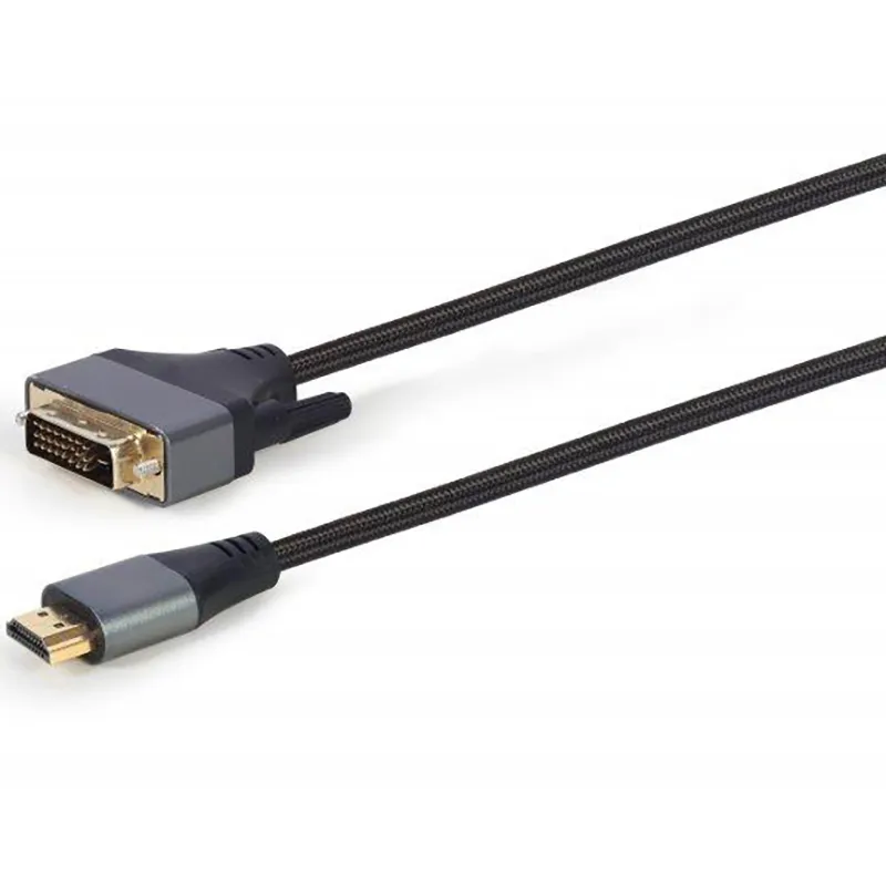 Кабель Cablexpert HDMI - DVI (M/M), двоспрямований, 18 + 1 pin, 1.8 м, Black (CC-HDMI-DVI-4K-6) - мініатюра 2