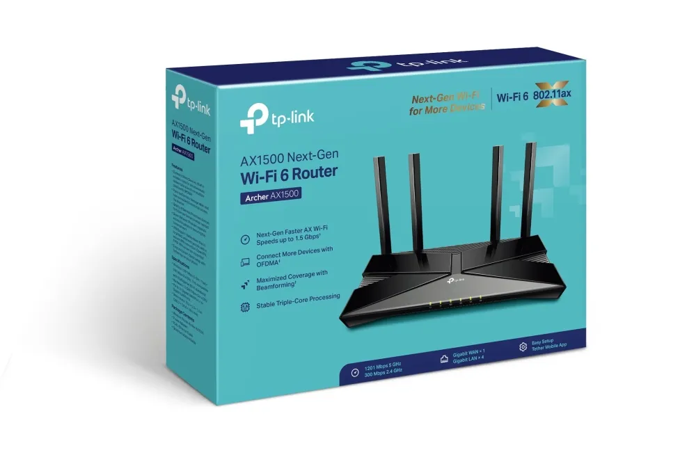 Бездротовий маршрутизатор TP-Link Archer AX1500 - мініатюра 6