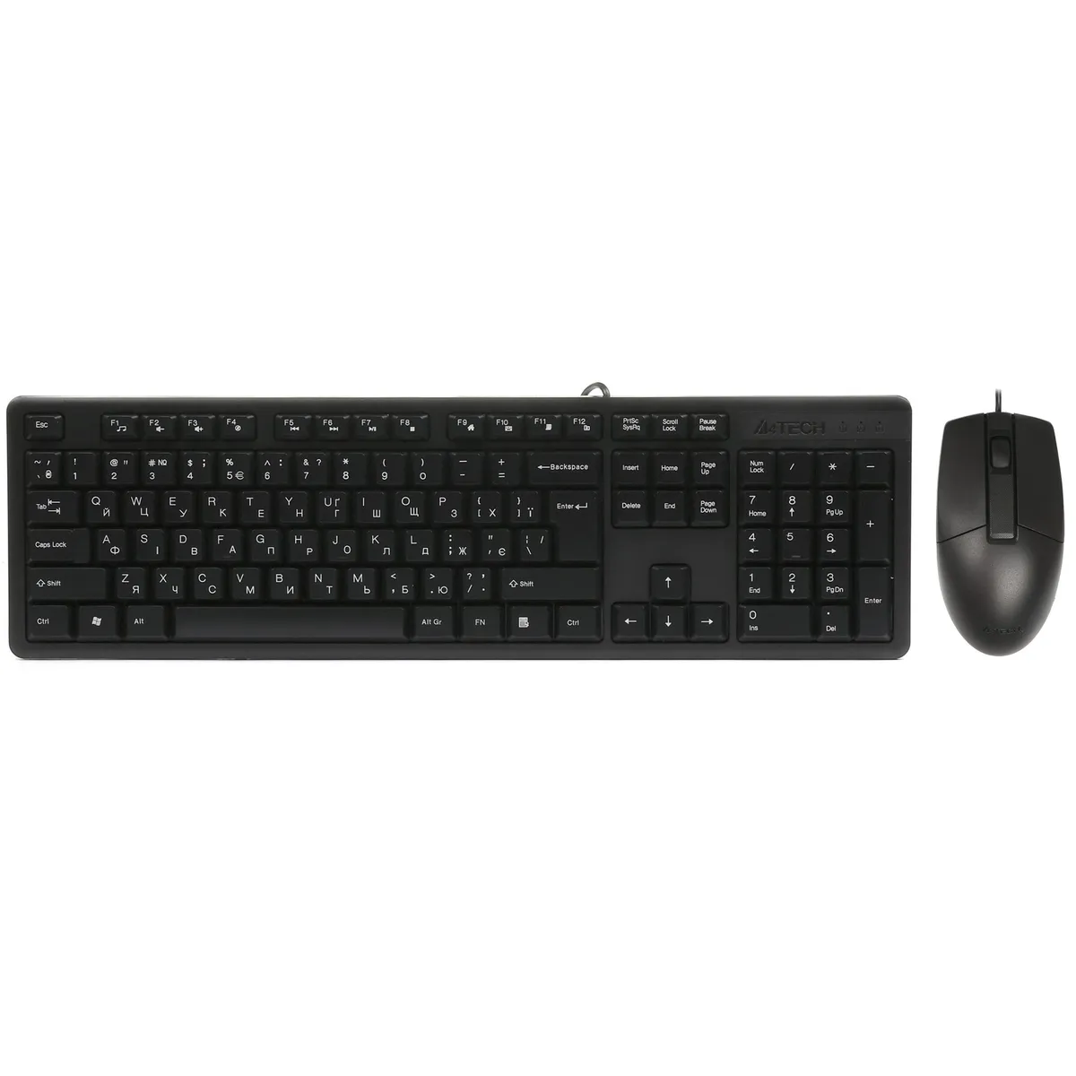 Комплект (клавіатура, миша) A4-Tech KK-3330 Black USB - мініатюра 3
