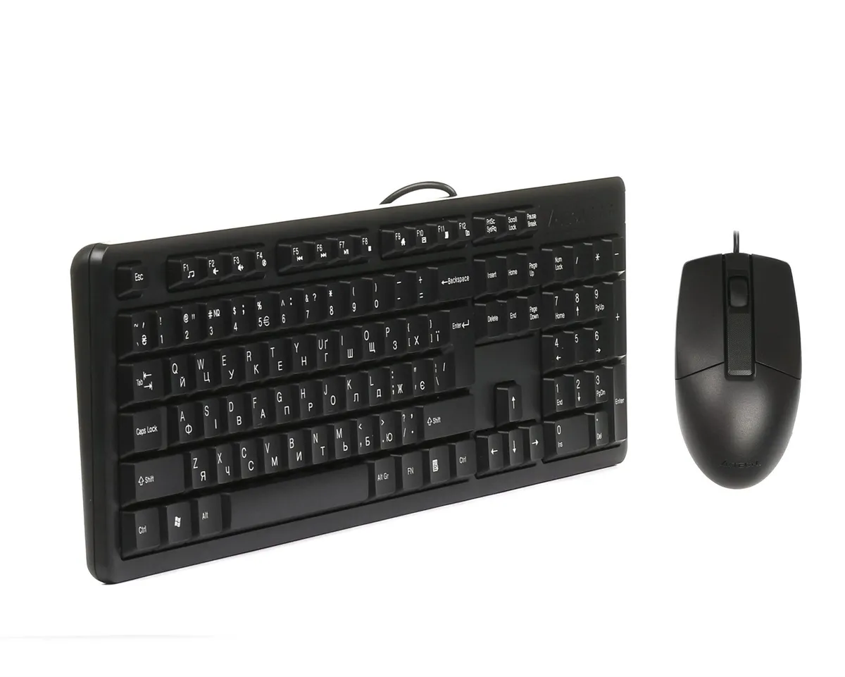 Комплект (клавіатура, миша) A4-Tech KK-3330 Black USB - мініатюра 5