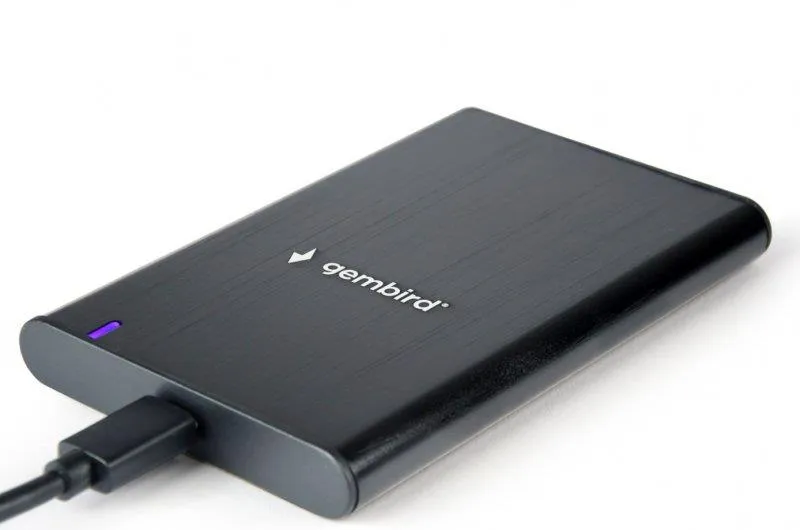 Зовнішня кишеня Gembird SATA HDD 2.5", USB 3.1, алюміній, Black (EE2-U3S-6) - мініатюра 4