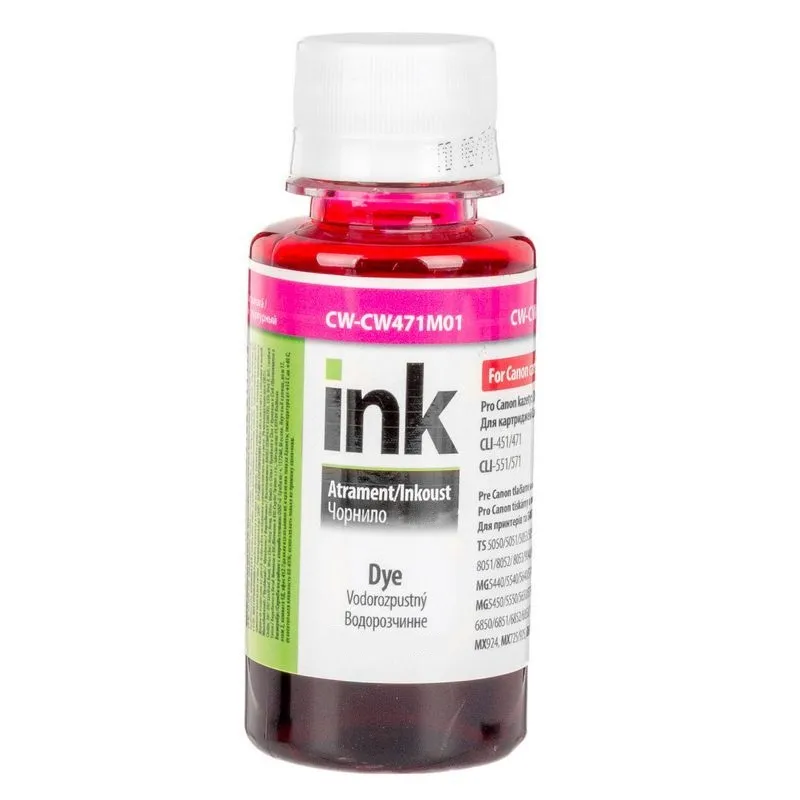 Чорнило ColorWay Canon CLI-471 (Magenta) (ColorWay-ColorWay471M01) 100мл - зображення 1