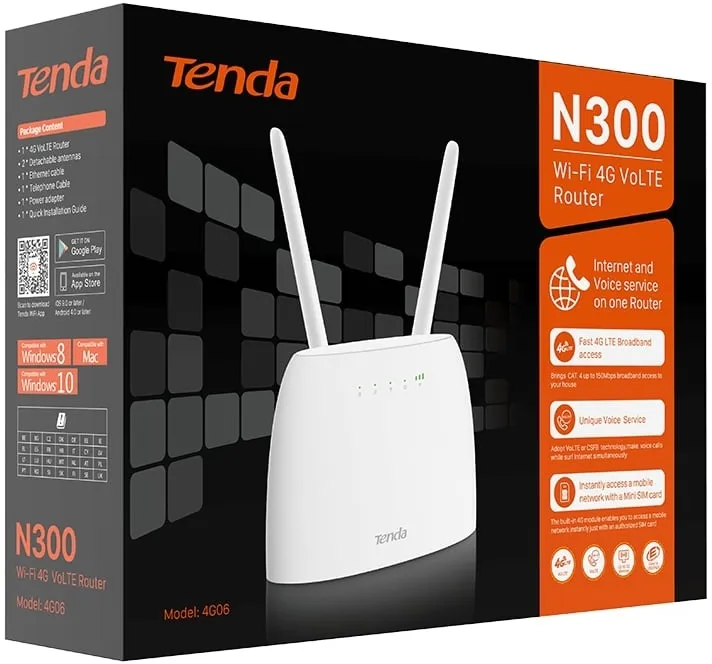 Бездротовий маршрутизатор Tenda 4G06 - мініатюра 3