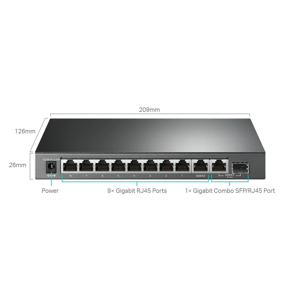 Комутатор TP-Link TL-SG1210MPE - мініатюра 3