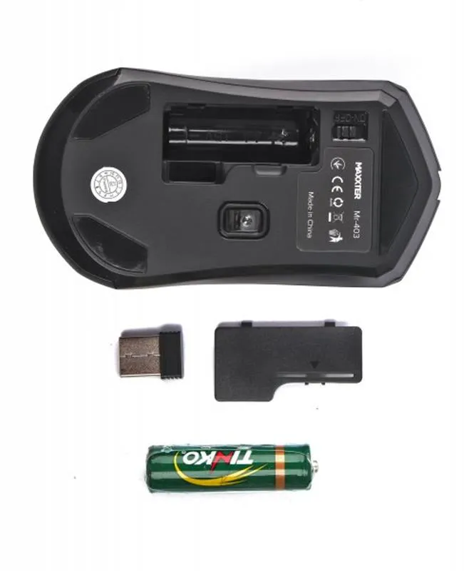 Миша бездротова Maxxter Mr-403 Black - мініатюра 3