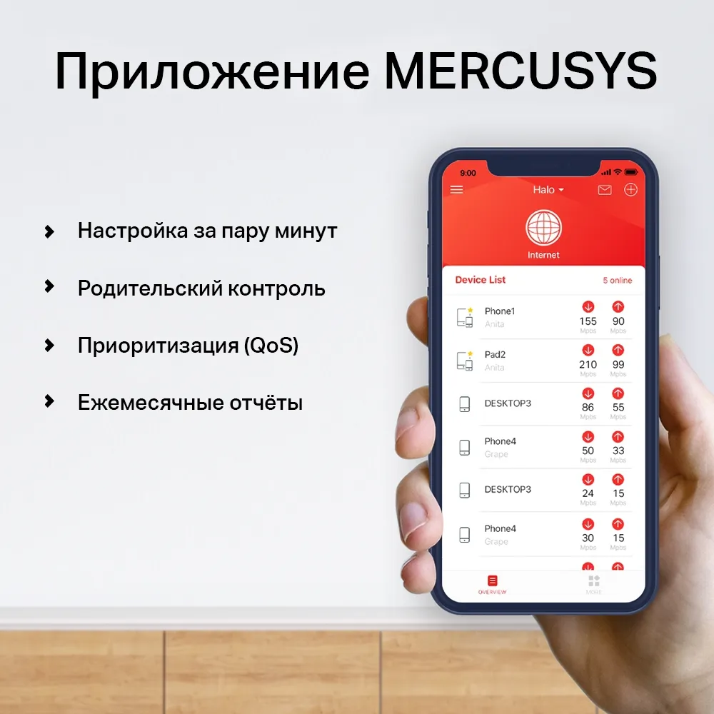 WiFi Mesh-система Mercusys Halo H50G(3-pack) - мініатюра 6