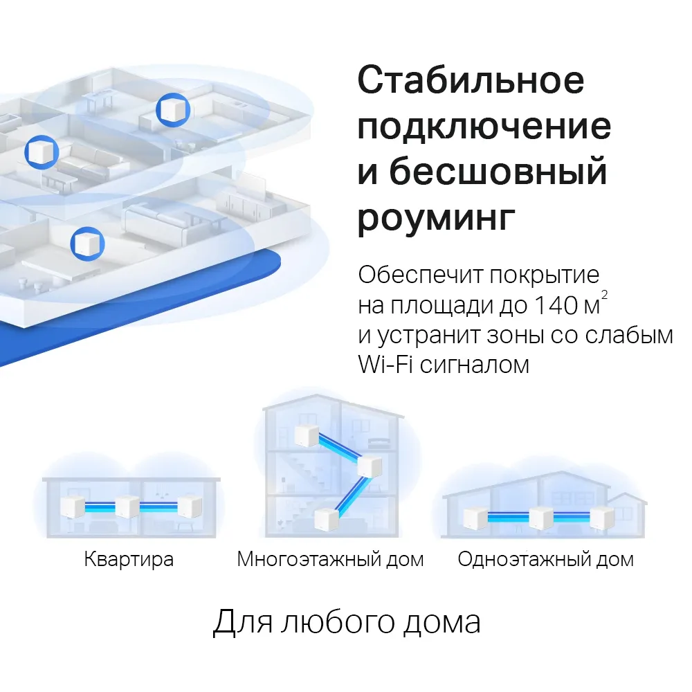 Бездротовий маршрутизатор Mercusys Halo H30G(3-pack) - мініатюра 7
