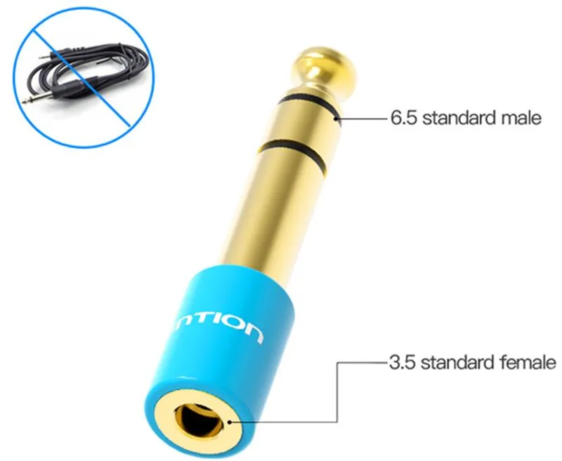 Адаптер Vention Audio 6.35 мм - 3.5 мм (M/F) (VAB-S01-L) - мініатюра 2