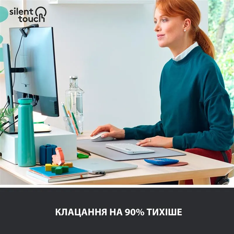 Миша бездротова Logitech Signature M650 L Off-White (910-006238) - мініатюра 2