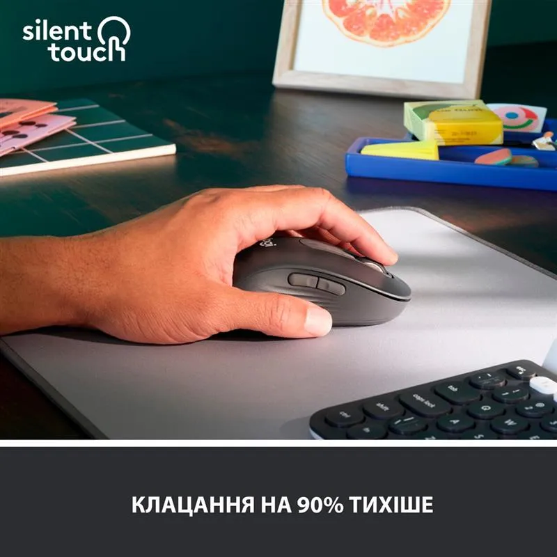 Миша бездротова Logitech Signature M650 L Left Graphite (910-006239) - мініатюра 2