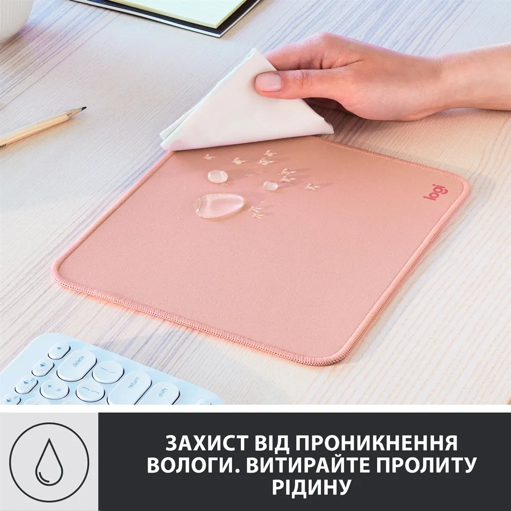 Ігрова поверхня Logitech Mouse Pad Studio Darker Rose (956-000050) - мініатюра 2