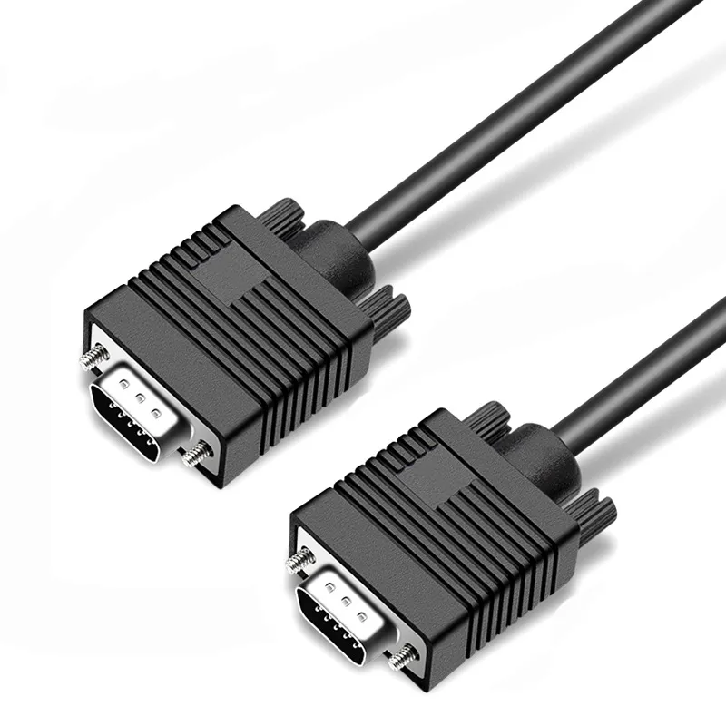 Кабель Prologix VGA - VGA (M/M), HD15M/HD15M (3+9С), 5 м, Black (PR-VGA-VGA-P-06-28-5m) - зображення 1