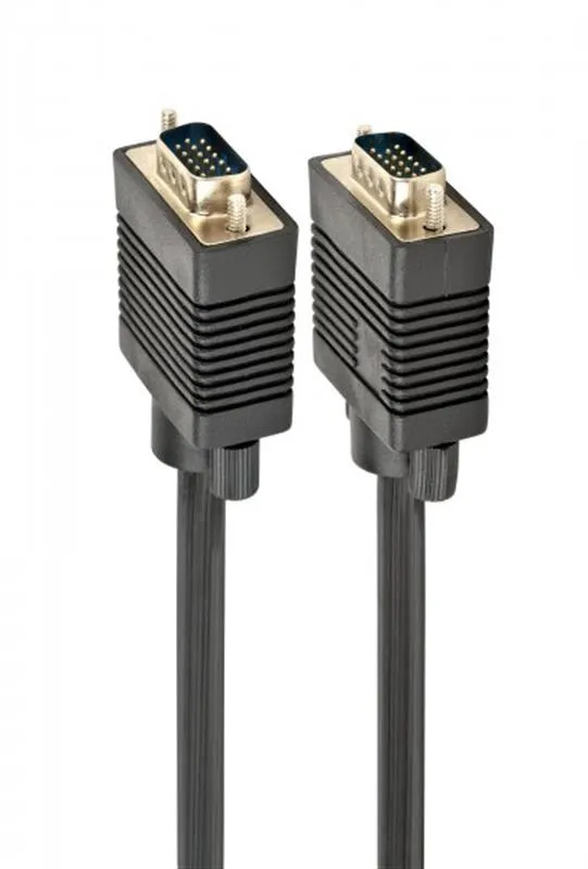 Кабель Cablexpert VGA - VGA (M/M), подвійне екранування, з 2-ма феритами, 1.5 м, чорний (CCB-PPVGA-1.5M) - зображення 1