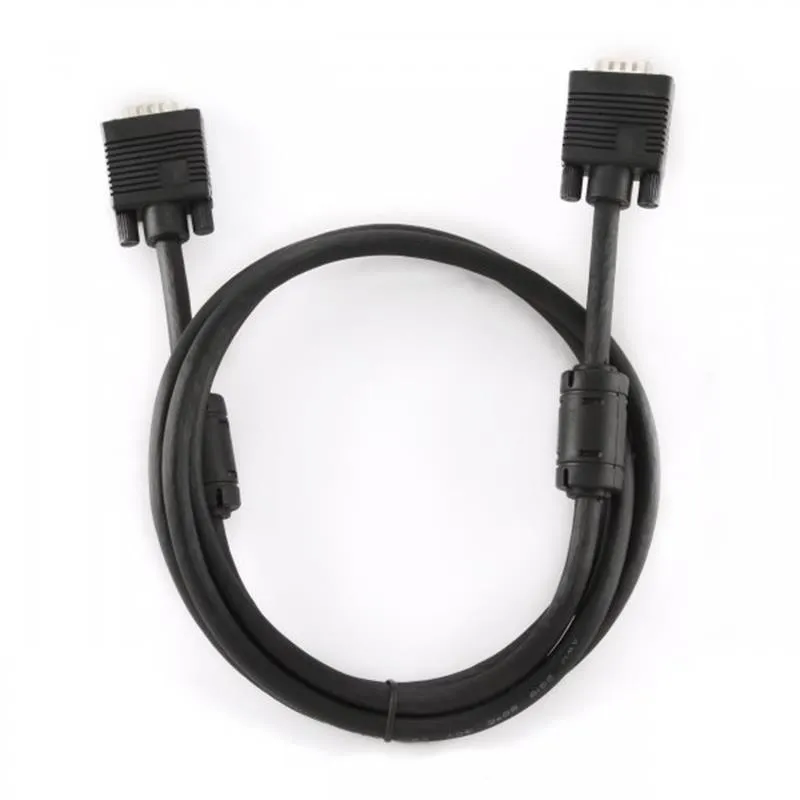 Кабель Cablexpert VGA - VGA (M/M), подвійне екранування, з 2-ма феритами, 1.5 м, чорний (CCB-PPVGA-1.5M) - мініатюра 2