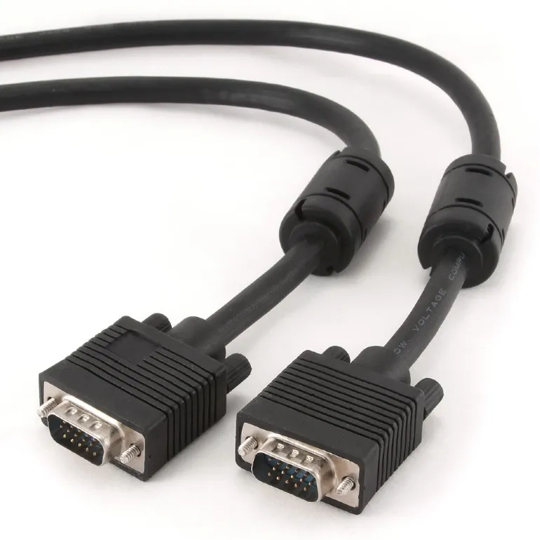 Кабель Cablexpert VGA - VGA (M/M), подвійне екранування, з 2-ма феритами, 1.5 м, чорний (CCB-PPVGA-1.5M) - мініатюра 3
