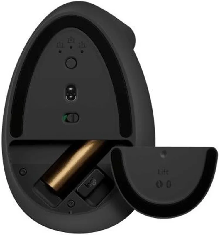 Миша бездротова Logitech Lift Vertical Ergonomic Graphite (910-006473) - мініатюра 4