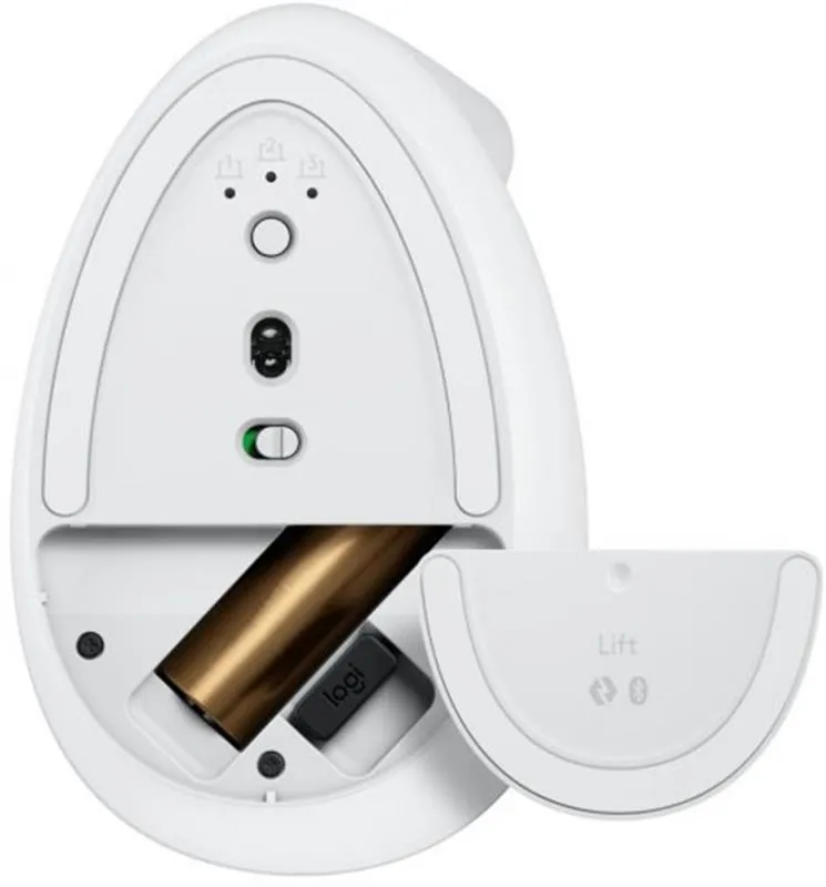 Миша бездротова Logitech Lift Vertical Ergonomic White (910-006475) - мініатюра 4