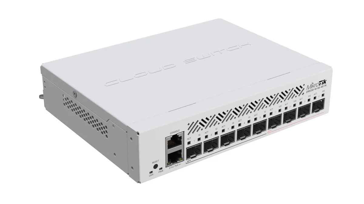Комутатор MikroTik CRS310-1G-5S-4S+IN - мініатюра 3