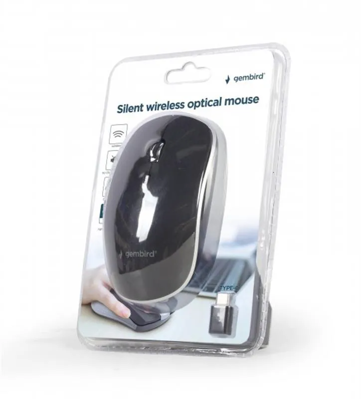 Миша бездротова Gembird MUSW-4BSC-01 Black - мініатюра 3