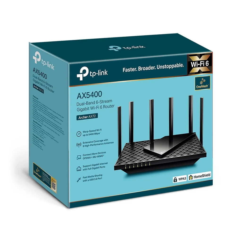 Бездротовий маршрутизатор TP-Link Archer AX72 - мініатюра 4