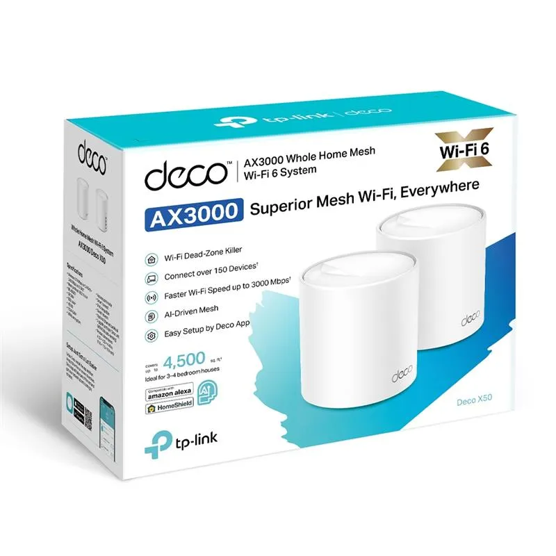 WiFi Mesh-система TP-Link Deco X50(2-pack) - мініатюра 4