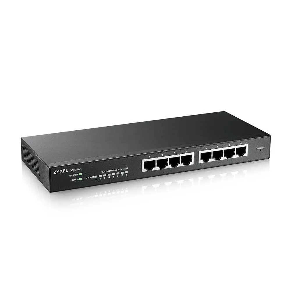 Комутатор ZYXEL GS1915-8 (GS1915-8-EU0101F) - мініатюра 2