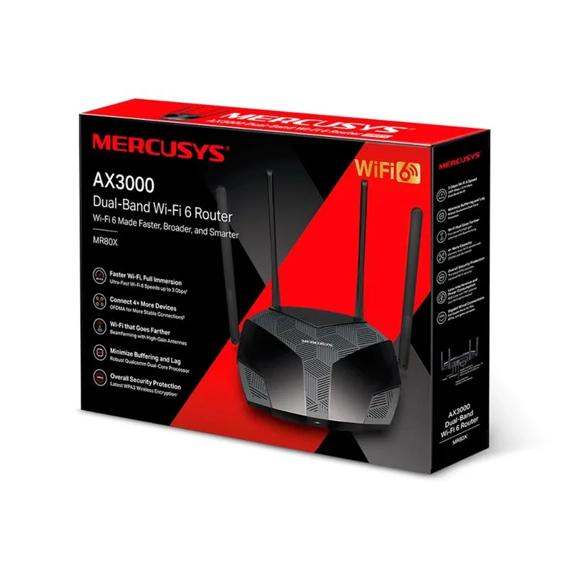 Бездротовий маршрутизатор Mercusys MR80X - мініатюра 5