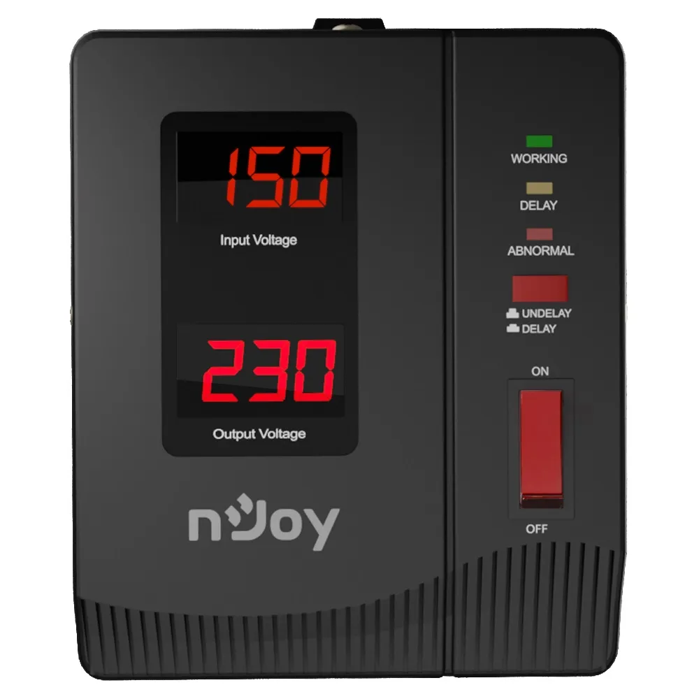 Стабілізатор Njoy Alvis 1000 (AVRL-10001AL-CS01B) AVR, 1 розетка - мініатюра 2