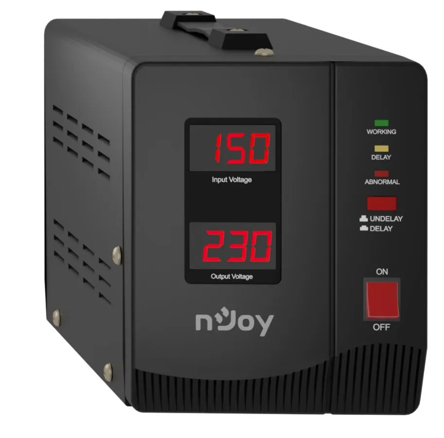 Стабілізатор Njoy Alvis 2000 (AVRL-20002AL-CS01B) AVR, 2 розетки - мініатюра 6