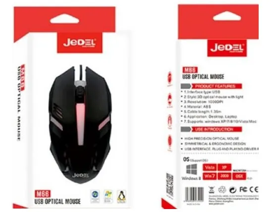 Миша Jedel M66 Black - зображення 1