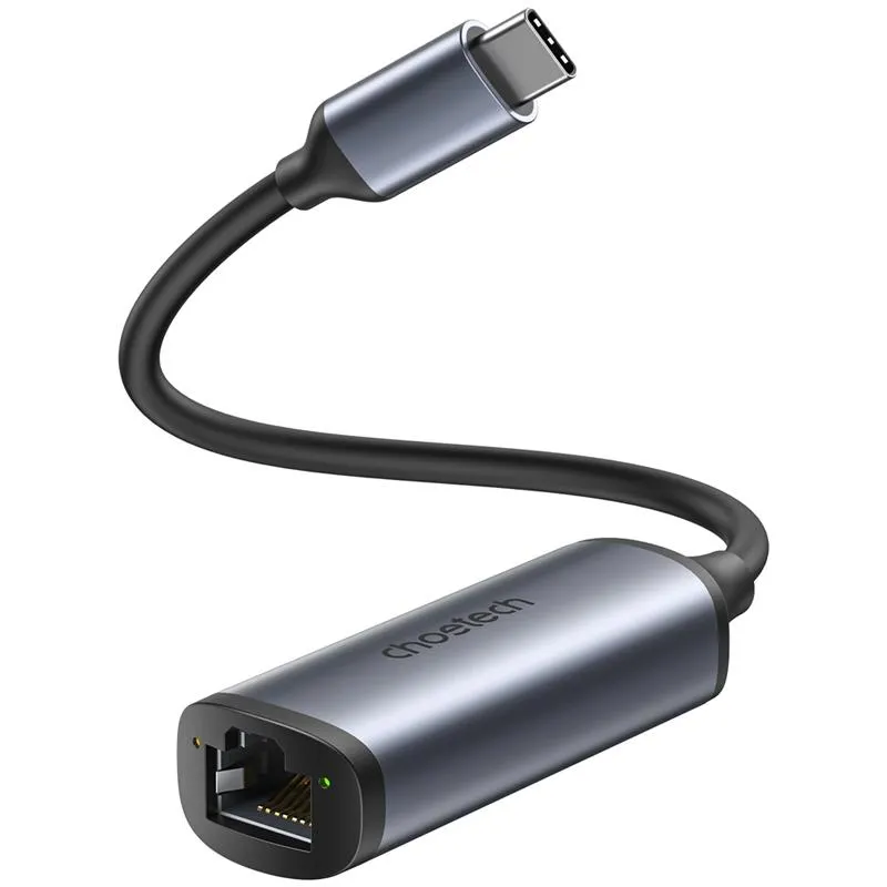 Мережевий адаптер Choetech HUB-R02 USB-C to RJ45 2.5Gbps - мініатюра 2