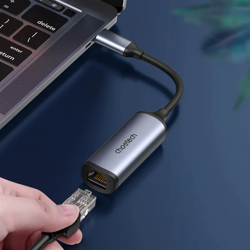 Мережевий адаптер Choetech HUB-R02 USB-C to RJ45 2.5Gbps - мініатюра 3