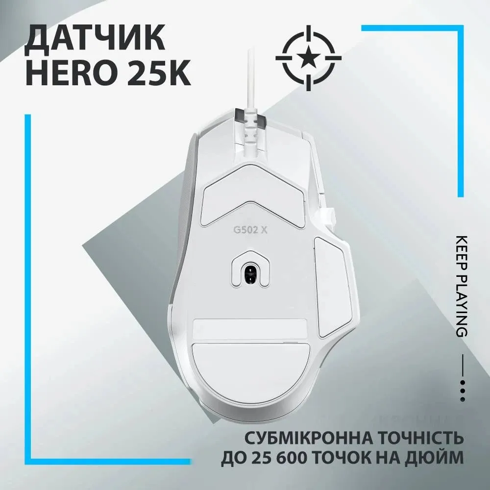 Миша Logitech G502 X White (910-006146) - мініатюра 3