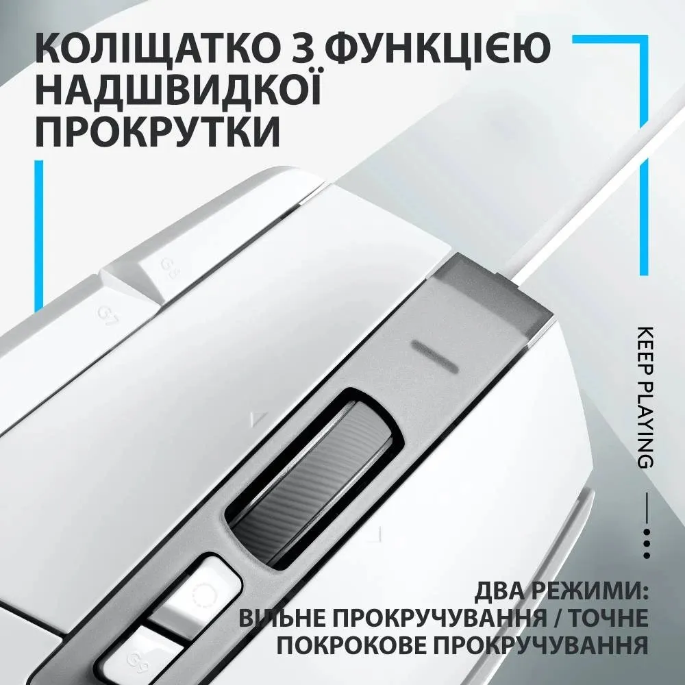 Миша Logitech G502 X White (910-006146) - мініатюра 9