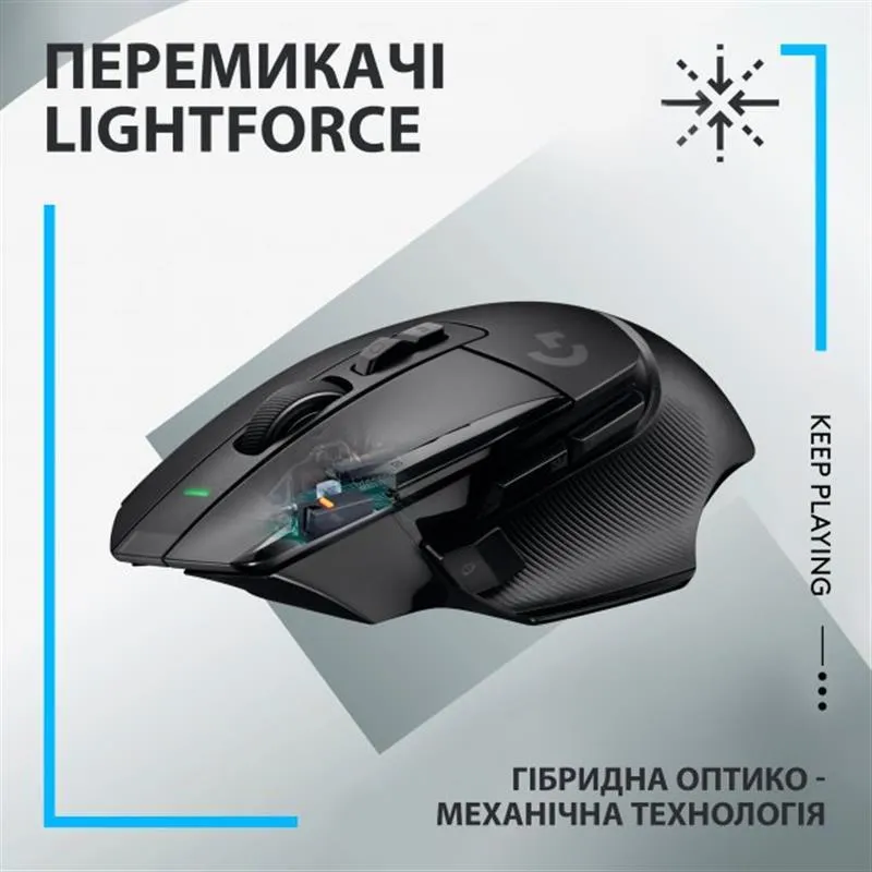 Миша бездротова Logitech G502 X Lightspeed Black (910-006180) - мініатюра 2