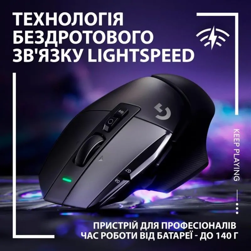 Миша бездротова Logitech G502 X Lightspeed Black (910-006180) - мініатюра 3