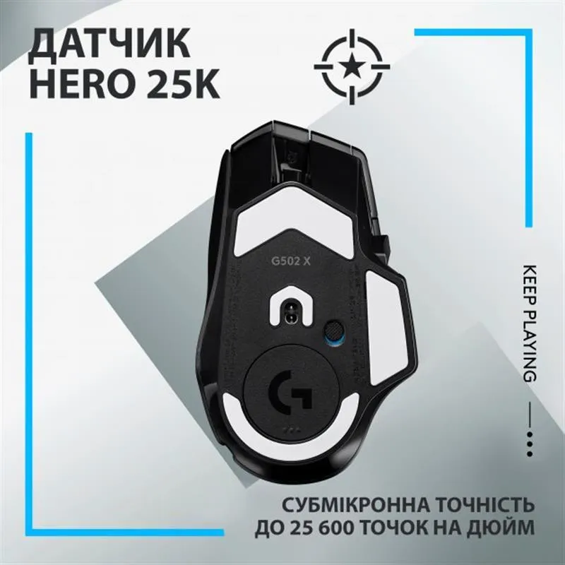 Миша бездротова Logitech G502 X Lightspeed Black (910-006180) - мініатюра 4