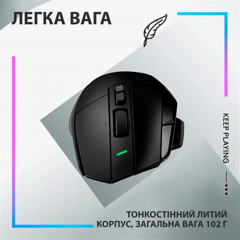 Миша бездротова Logitech G502 X Lightspeed Black (910-006180) - мініатюра 6