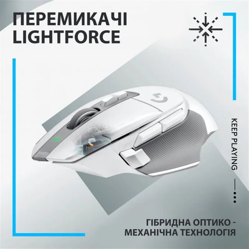 Миша бездротова Logitech G502 X Lightspeed White (910-006189) - мініатюра 3