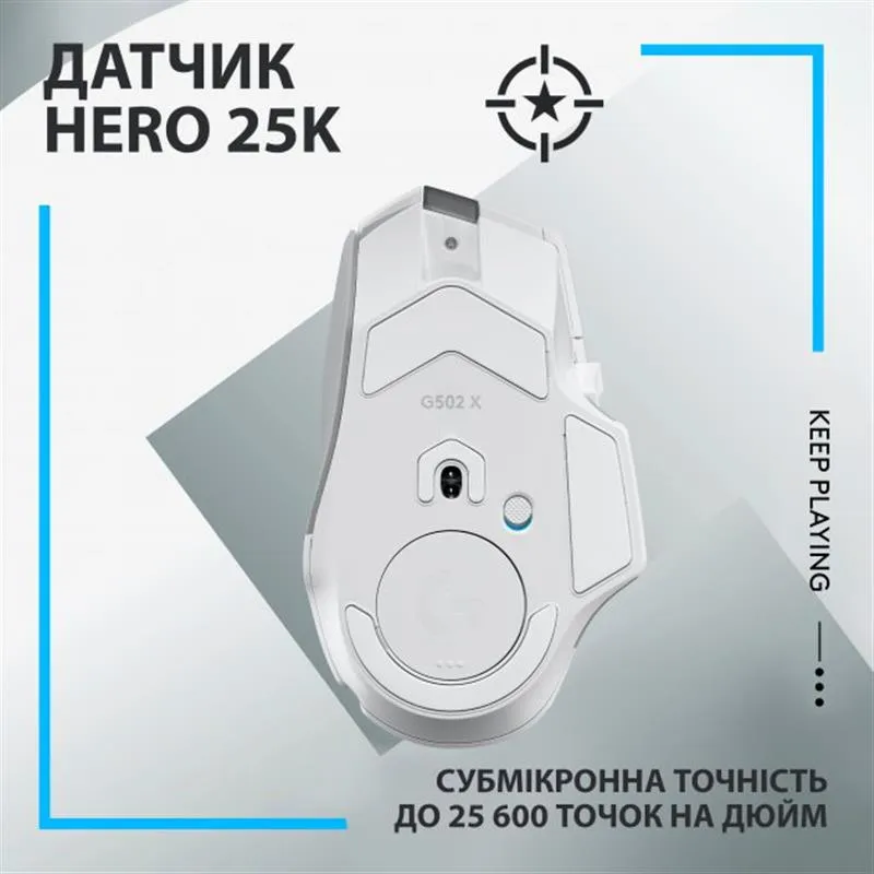 Миша бездротова Logitech G502 X Lightspeed White (910-006189) - мініатюра 7
