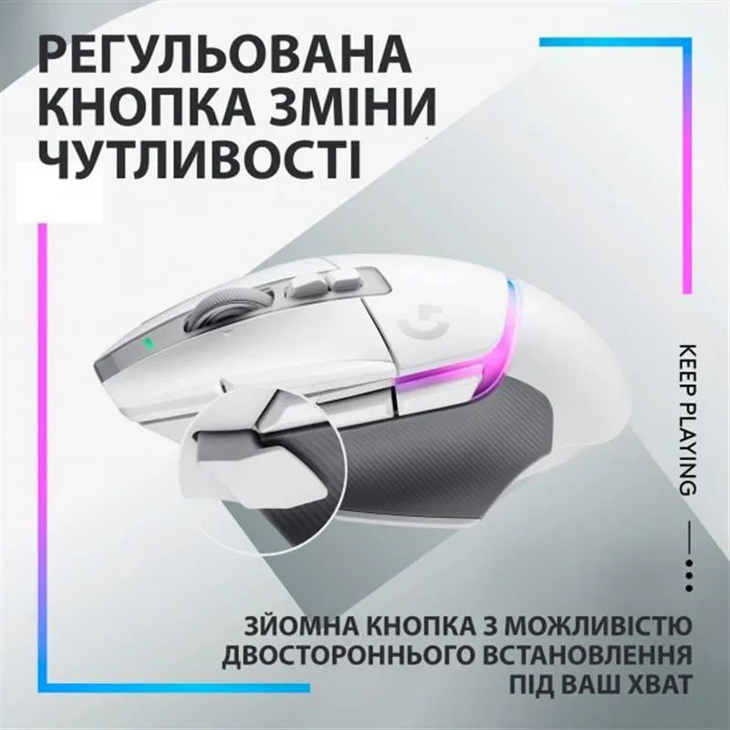 Миша бездротова Logitech G502 X Plus White (910-006171) - мініатюра 11