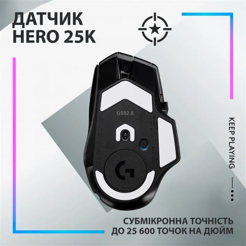 Миша бездротова Logitech G502 X Plus Black (910-006162) - мініатюра 4