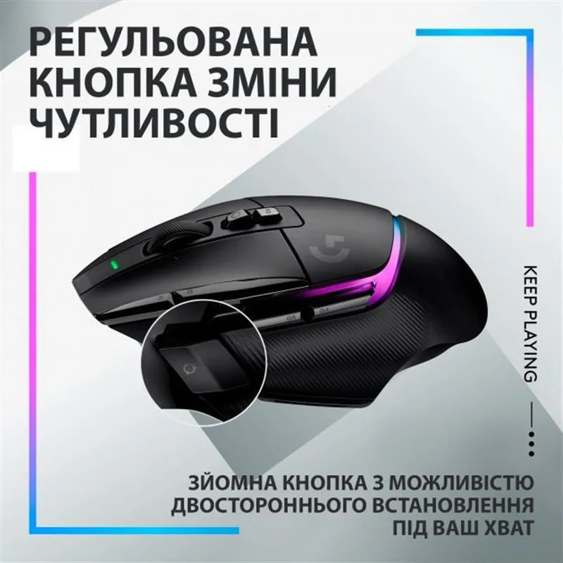 Миша бездротова Logitech G502 X Plus Black (910-006162) - мініатюра 6